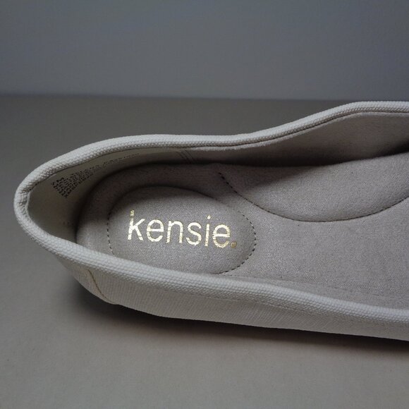 Kensie Size 9 M / YELENA / Cream / Canvas / Penny Loafers / New Women's Shoes - Picture 14 of 16